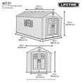 thumbnail image 7 of Lifetime 8' x 20' Outdoor Storage Shed, 7 of 8