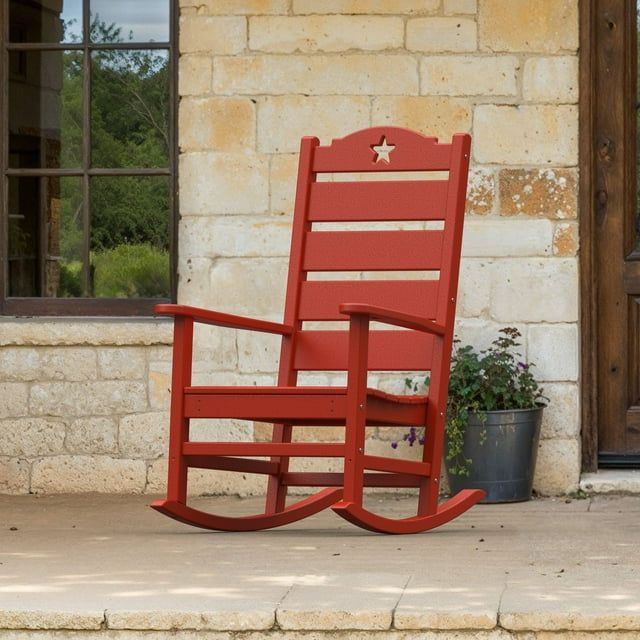 POLYWOOD Texas Star Rocking Chair