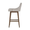 thumbnail image 10 of HH2 Home Upholstered Tapered Back Wood Adjustable Height Swivel Bar Stool, 10 of 19