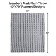 thumbnail image 4 of Member's Mark Faux Fur Bubble Throw Blanket, 60" x 70", 4 of 4