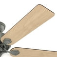 thumbnail image 4 of Hunter 52 inch Swanson Matte Black Ceiling Fan with LED Light Kit and Pull Chain, 4 of 9