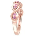 thumbnail image 4 of Round Cut Pink Sapphire Infinity Band in 14K Gold, 4 of 6