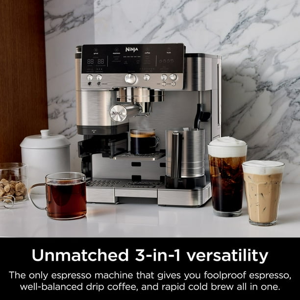 Ninja Luxe Café Premier Series 3-in-1 Espresso Machine Drip Coffee