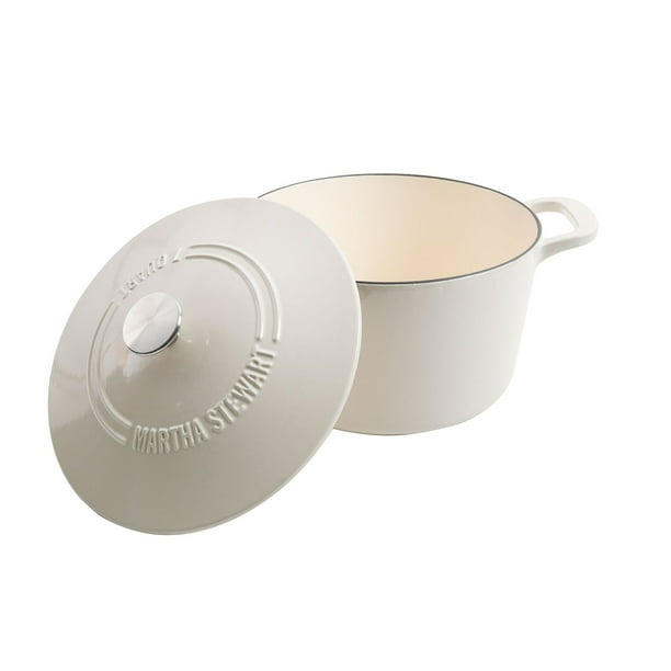 Martha Stewart 4-Quart and 7-Quart Enamel on Cast Iron Dutch