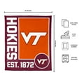 thumbnail image 3 of Logo Brands Virginia Tech Hokies 60"x70" Super Plush Blanket, 3 of 6
