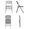 thumbnail image 4 of COSCO Ultra Comfort Commercial XL Premium Fabric Padded Folding Chair, Gray, 4 of 9