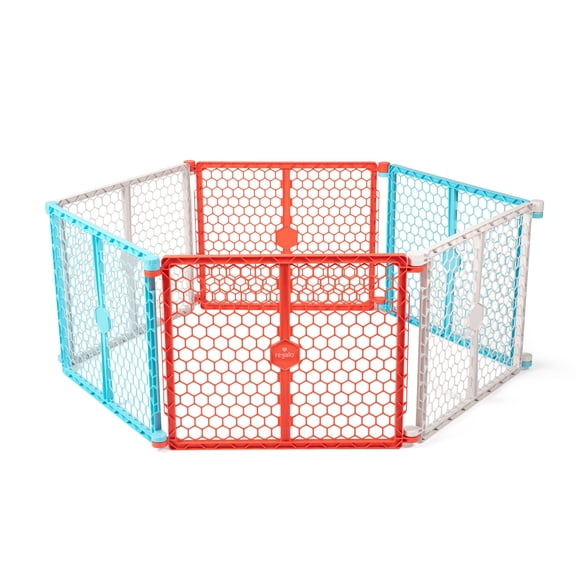 Regalo 6-Panel Super Wide 2-in-1 Baby Gate and Play Yard