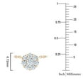 thumbnail image 4 of Lab Created Diamond Flower Necklace in 14K Gold, 1.5C.T.T.W., 4 of 8