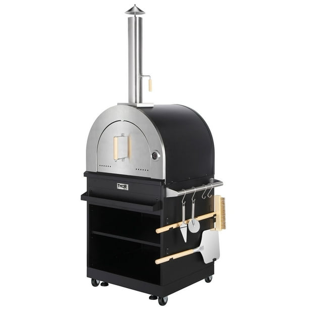 Thor Kitchen Stand Alone Wood Burning Pizza Oven with Pizza Server