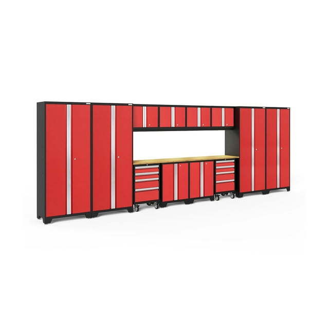 NewAge Products Bold Series 14 Piece Cabinet Set, 216" W x 18" D x 76.75" H