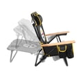 thumbnail image 6 of Logo Brands Pittsburgh Steelers Reclining Beach Chair, 6 of 7
