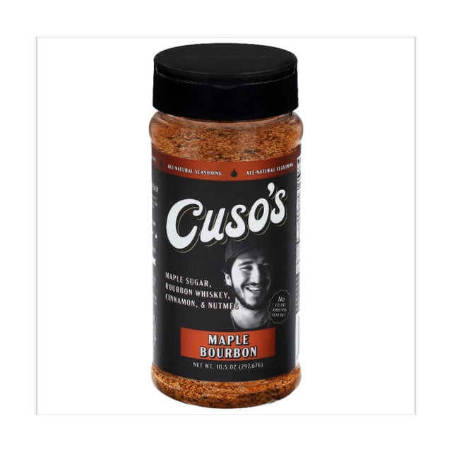 Cuso's All Natural Seasoning Rub, Maple Bourbon, 10.5 oz.