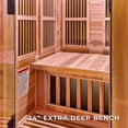 thumbnail image 7 of Backyard Discovery 1-Person Cedar Indoor Infrared Sauna with Red Light Therapy & Chromotherapy, 7 of 15