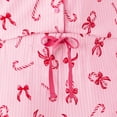 thumbnail image 6 of DreamMark Women's 2-Piece Holiday Notch Collar Pajama Set, 6 of 12