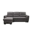 thumbnail image 2 of Dakota Reversible Storage Sectional with Pullout Bed, Gray, 2 of 9