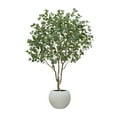 thumbnail image 1 of Artificial 7' Premium Eucalyptus Tree in Oversized Pot, 1 of 5