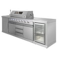 thumbnail image 4 of Thor Kitchen Stainless Steel 3-Piece Modular Outdoor Kitchen, 8-Burner Liquid Propane Grill, 4 of 11