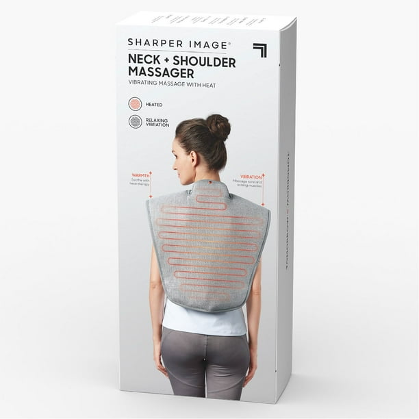 Sharper Image Heated Neck and Shoulder Massager Wrap Sharper Image Heated Neck and Shoulder Massager Wrap