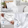 thumbnail image 6 of Purity Home 100% Organic Cotton Brushed Percale Sheet Set, Assorted Sizes, 6 of 9