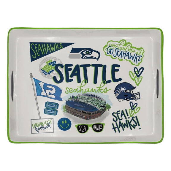 Seattle Seahawks Ceramic Serving Tray