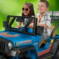thumbnail image 4 of Power Wheels Retro Jeep Wrangler 12-Volt Ride-On, 4 of 10