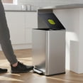 thumbnail image 5 of Simpli-Magic 16 Gallon (60L) Infinity Edge Step Trash Can, Multiple Colors, 5 of 8