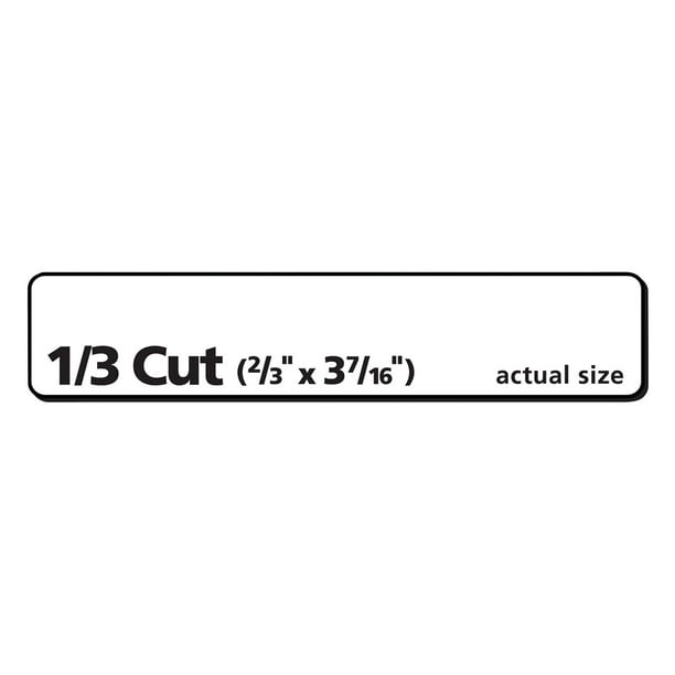 Avery Permanent TrueBlock File Folder Labels w/ Sure Feed