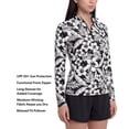 thumbnail image 4 of Lands' End Women's Quarter Zip Rashguard, 4 of 6