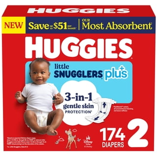 Huggies Little Snugglers Plus Baby Diapers, Size Newborn-2