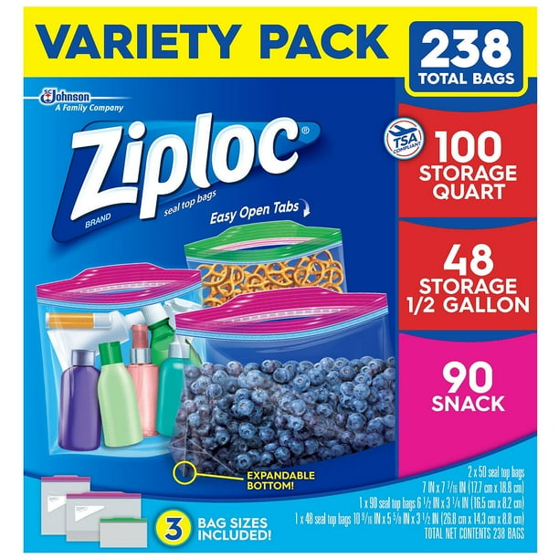 ZIPLOC VARIETY PACK 238 CT - Samsclub.com