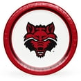 thumbnail image 1 of Arkansas State Red Wolves NCAA Round Paper Plates, 10", 85 ct., 1 of 6