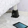 thumbnail image 4 of Black Bed Risers with Power Outlets & USB Ports, 5.5", Set of 4, 4 of 9
