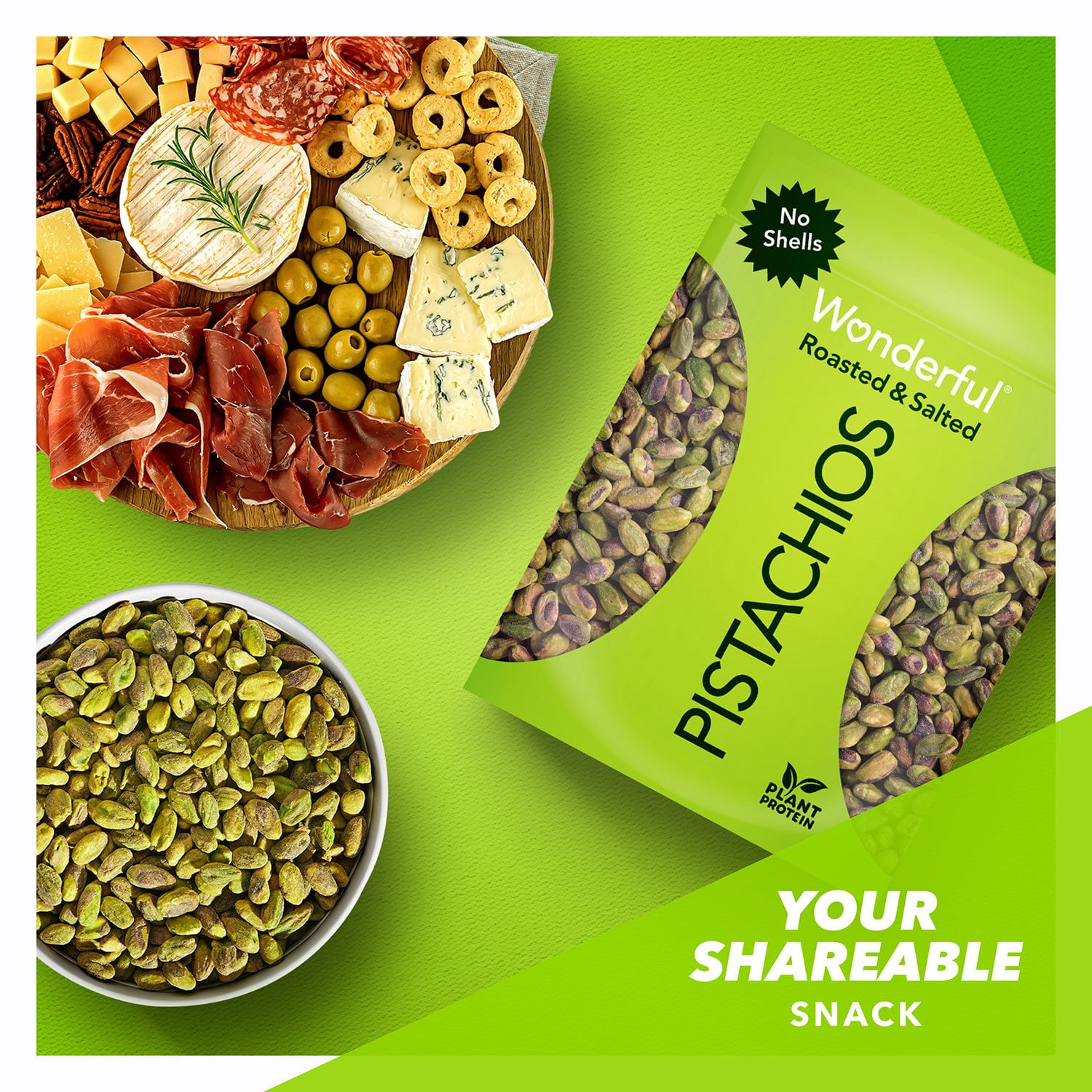 Wonderful Shelled Roasted Salted Pistachios, 24 oz.
