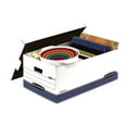 thumbnail image 2 of Bankers Box STOR/FILE Storage Box with Locking Lid, White/Blue Legal, 12/Carton, 2 of 8