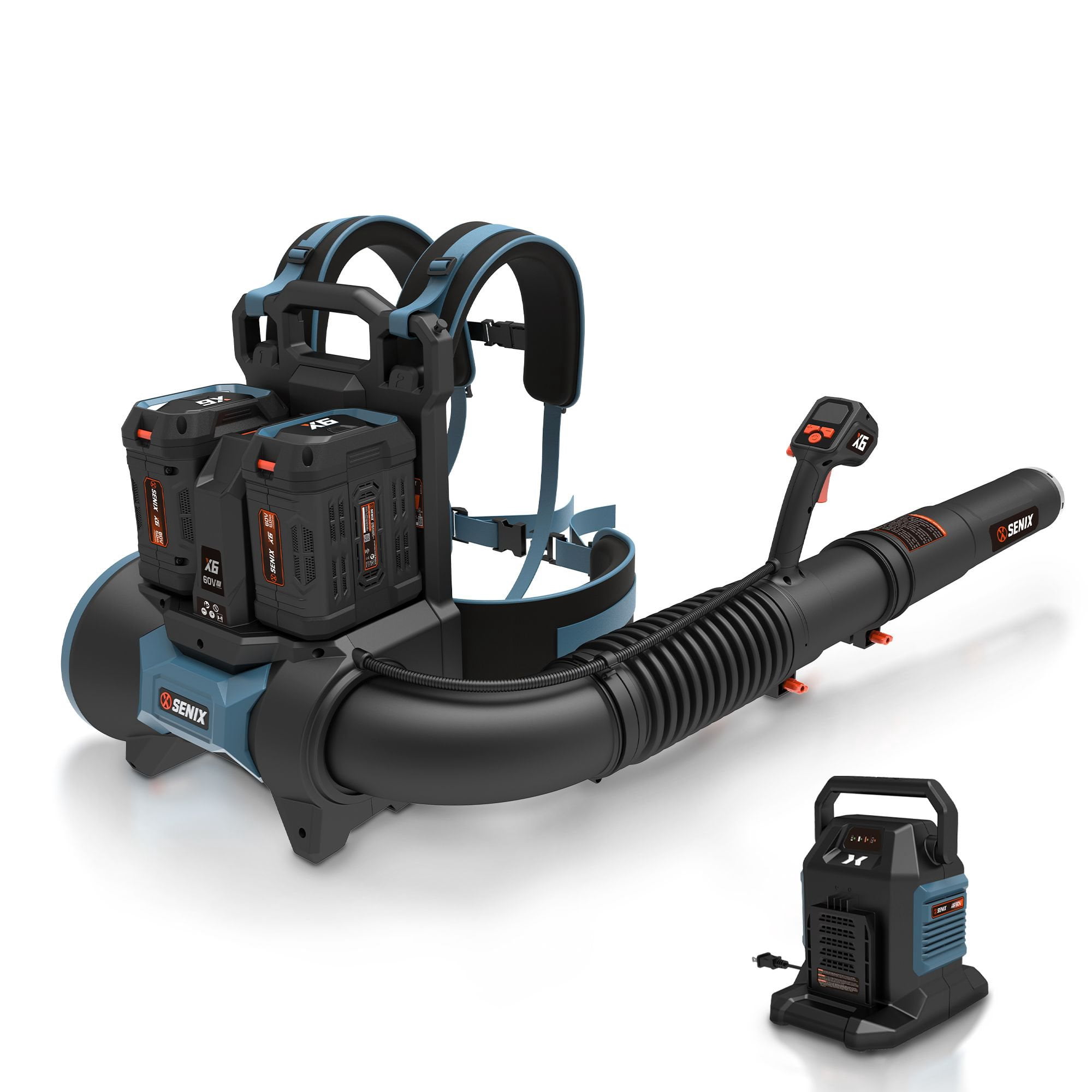 X6 60V Max* Cordless Backpack Blower, Brushless (Two 6.0 Ah