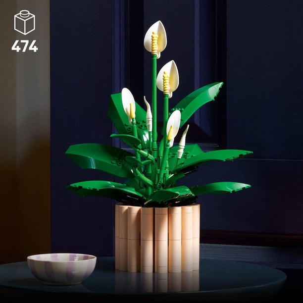 Lily　20粒×10シート　4セット分 LEGO Botanicals Peace Lily Flower Room Decor Building Set, 474 pc