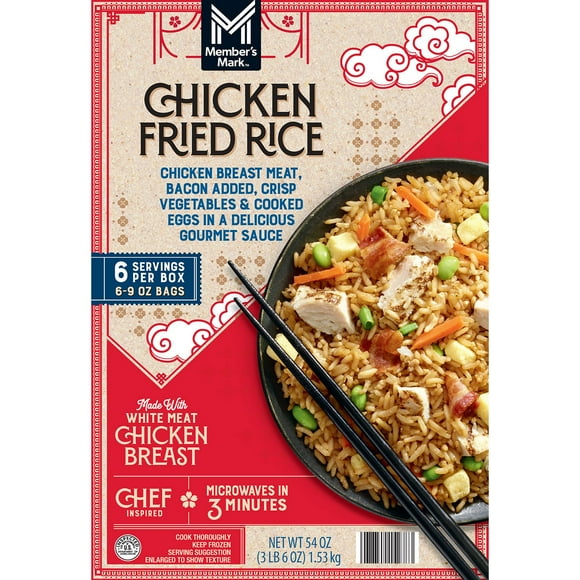 Member's Mark Chicken Fried Rice, Frozen, 9 oz., 6 ct.