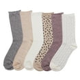 thumbnail image 2 of Cuddl Duds Women's 6-Pack Super Soft Crew Sock, 2 of 4