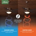 thumbnail image 8 of Hunter 52" Italian Countryside P.A. Cocoa Ceiling Fan with LED Light Kit and Pull Chain, 8 of 12