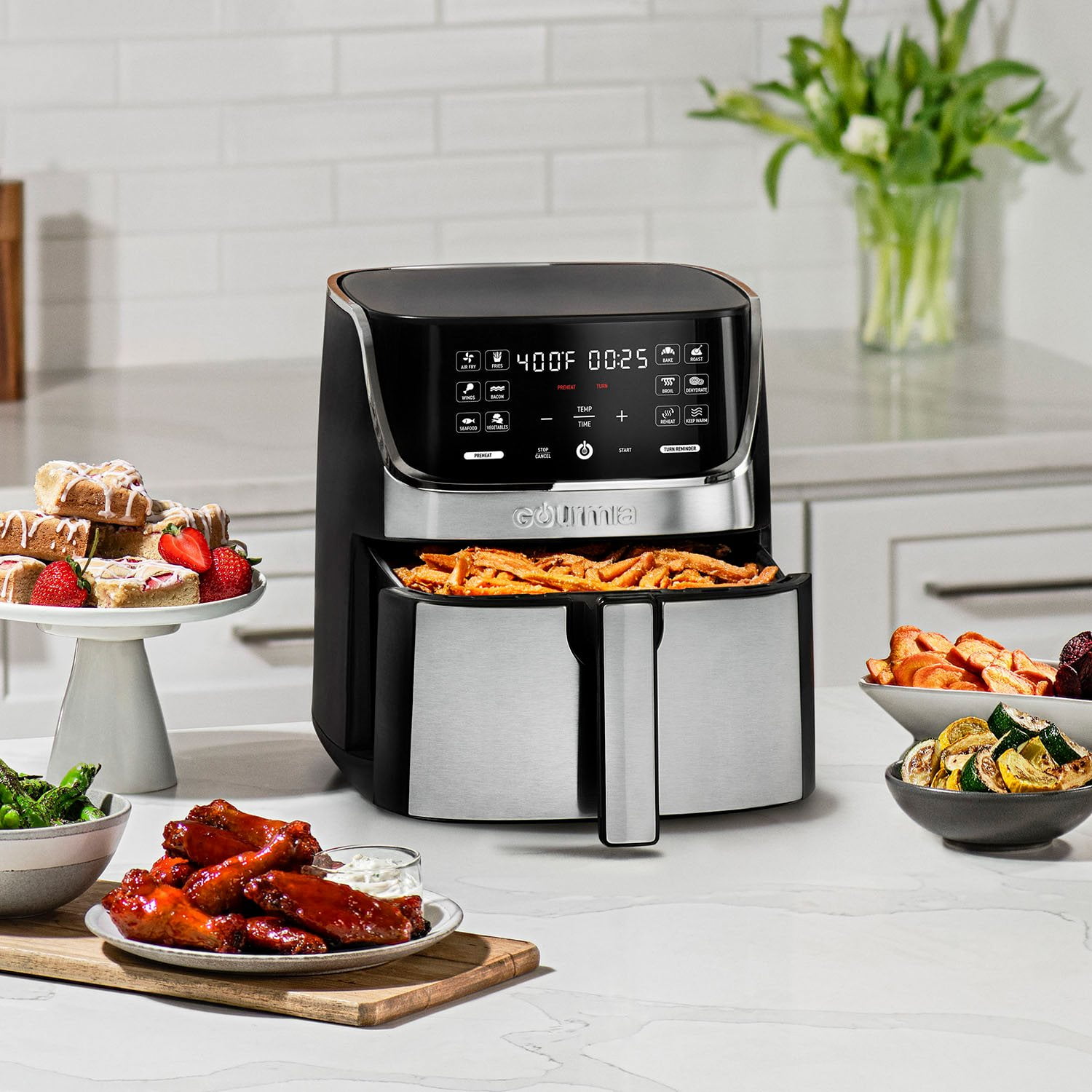 Gourmia 7-Quart Digital Air Fryer with 12-One Touch Presets