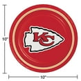 thumbnail image 2 of NFL Round Paper Plates, 10", 85 ct., Choose Your Team, 2 of 8