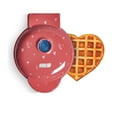 thumbnail image 1 of Dash Heart Miniature Waffle Maker with Heart Print Lid, 1 of 9