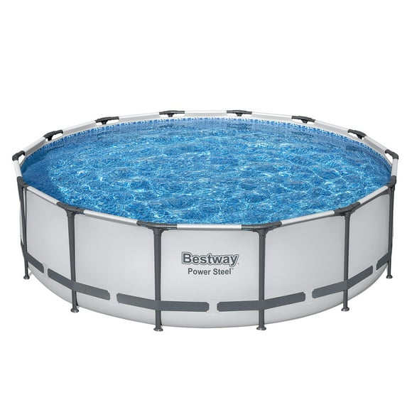 Bestway Power Steel 14’ x 42” Round Above Ground Pool Set