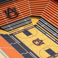 thumbnail image 3 of YouTheFan Auburn Tigers 25-Layer Basketball Stadium View 3D Wall Art, 3 of 5