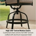 thumbnail image 3 of Member's Mark Hastings High Fire Dining Set with Sunbrella Fabric, 7pc, 3 of 5