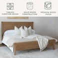 thumbnail image 2 of details by Becki Owens Ren Platform Bed, Distressed Natural Wood Finish, Assorted Sizes, 2 of 9