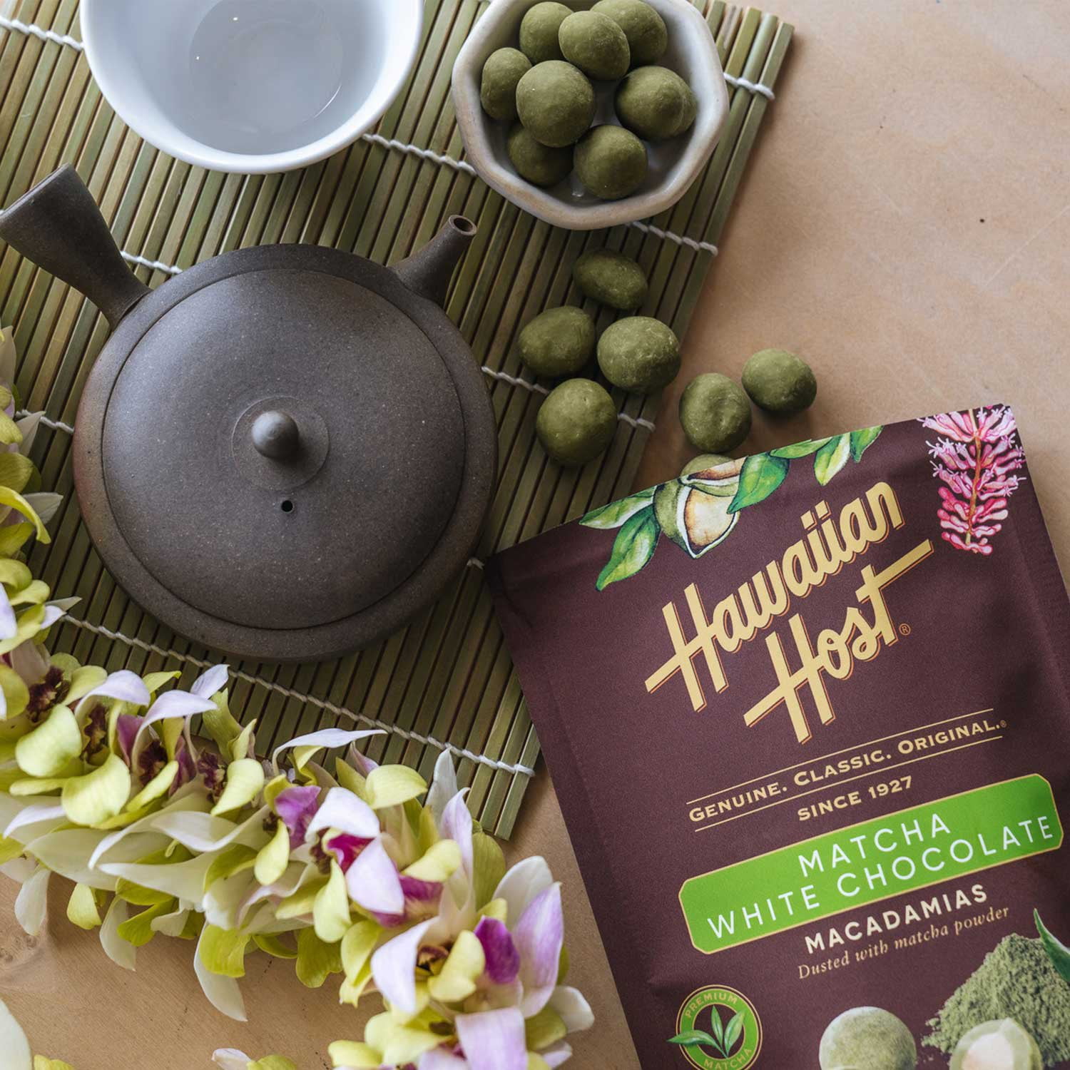Hawaiian Host Paradise Collection Matcha White Chocolate