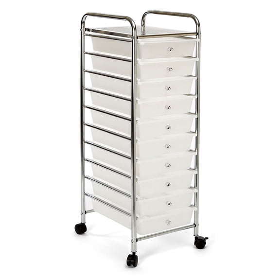 Seville Classics 10 Drawer Cart (Multiple Colors)