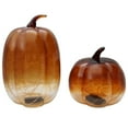 thumbnail image 2 of Member's Mark Glass Pumpkins Decor with Micro Lights (2 pc.), 2 of 4