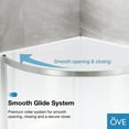 thumbnail image 6 of Breeze 32” x 32” x 77” Corner Shower Kit with Clear Glass, Walls, Base and Hardware, 6 of 15